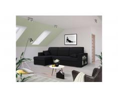 JUSTyou Emory Sofa esquinero Negro Negro