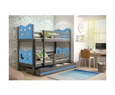 JUSTyou Ola Litera Grafito Azul