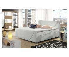 JUSTyou Velvet Cama Box Spring Blanco 160x200