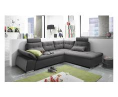 JUSTyou Missouri Sofá esquinero Gris Antracita
