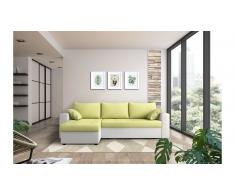JUSTyou Anelis Sofa esquinero Blanco Amarillo
