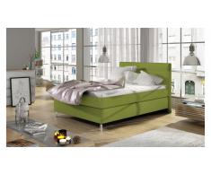 JUSTyou Cosy Cama Verde Cuero sintético 120x200