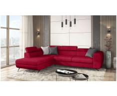 JUSTyou Corina Sofá esquina Rojo Velour