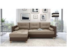 JUSTyou Nana Sofa esquinero Marron Cuero sintetico