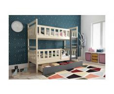 JUSTyou Tobi Litera Pino Grafito 80x185 cm