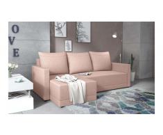JUSTyou Tanita Sofa esquinero Rosa Tejido estructurado