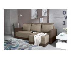 JUSTyou Tanita Sofa esquinero Marron Cuero sintetico
