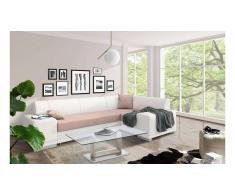 JUSTyou Alvy Sofa esquinero Blanco Rosa