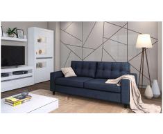 JUSTyou Gerd Sofá Azul Tejido estructurado