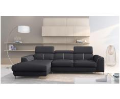 JUSTyou Adelia Sofa esquinero Gris Tejido estructurado