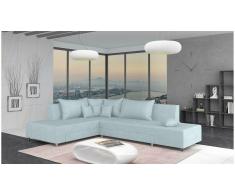 JUSTyou Livia Sofá esquina Azul Velour