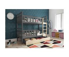 JUSTyou Tobi Litera Grafito Pino 80x160 cm