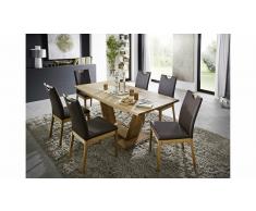 JUSTyou Malpa Mesa de comedor 90x160 cm Roble