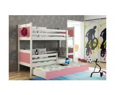 JUSTyou Leon Litera Blanco Rosa 80x185 cm