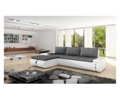 JUSTyou FADO MINI Sofá esquinero Blanco Gris