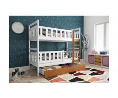 JUSTyou Tobi Litera Blanco Aliso 80x160 cm