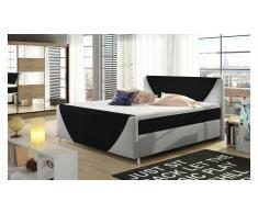 JUSTyou Velvet Cama Box Spring Negro 140x200