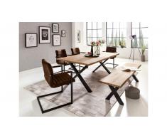 JUSTyou Perryman-W Mesa de Acacia 100x200 Negro