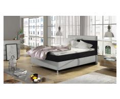 JUSTyou Cosy Cama Box Spring Negro | Blanco 100x200
