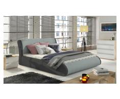 JUSTyou Tessa Cama tapizada Gris | Gris 180x200