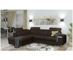 JUSTyou Caio Sofá esquina Marrón Velour