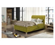 JUSTyou Happy Cama Box Spring Amarillo Velours 120x200