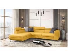 JUSTyou Corina Sofá esquina Amarillo Velour