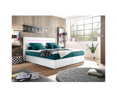 JUSTyou Concord Cama Box Spring 140x200 cm Turquesa