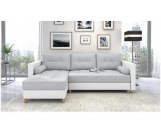 JUSTyou Nana Sofa esquinero Gris Cuero sintetico