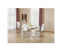 JUSTyou Conjunto Mesa de comedor Stanford Blanco