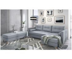 JUSTyou Kaito Sofa esquinero Gris Tejido estructurado