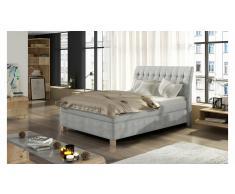 JUSTyou Happy Cama Blanco Cuero sintético 140x200