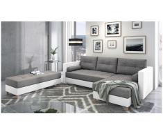 JUSTyou Kaito Sofa esquinero Gris Cuero sintetico