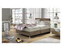 JUSTyou Cosy Cama Box Spring Crema | Capuchino 100x200