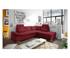 JUSTyou Arkansas Sofá esquinero Rojo