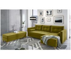 JUSTyou Kaito Sofa esquinero Amarillo Velour