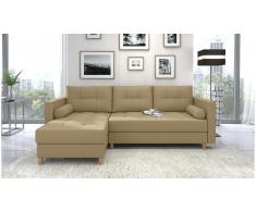 JUSTyou Nana Sofa esquinero Latte Tejido estructurado