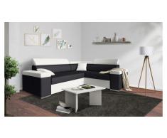 JUSTyou Tarin Sofa esquinero Blanco Negro