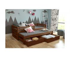 JUSTyou Olaf Cama funcional Avellano 80x160 cm