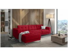 JUSTyou Tiril Sofá esquinero Rojo Velour