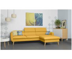 JUSTyou Nuno Sofá esquina Amarillo Velour