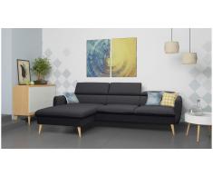 JUSTyou Nuno Sofá esquina Gris Tejido estructurado