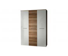 JUSTyou BOG Armario 190x135x55 Ciruelo Blanco I