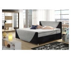 JUSTyou Velvet Cama Box Spring Blanco 180x200