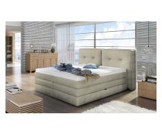 JUSTyou Falun Cama Box Spring Crema 160x200