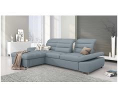 JUSTyou Helia Sofa esquinero Azul Tejido estructurado