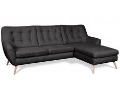 JUSTyou Genise Sofá esquinero Estructura Antracita