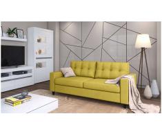 JUSTyou Gerd Sofá Amarillo Velour