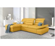 JUSTyou Helia Sofa esquinero Amarillo Velour