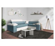JUSTyou Tarin Sofa esquinero Blanco Azul